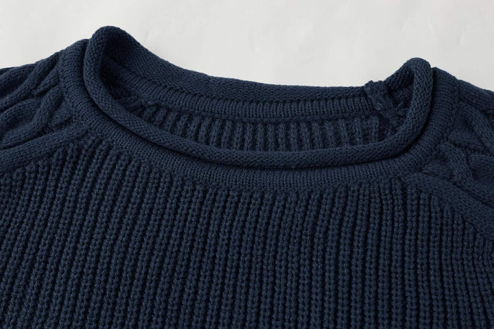 Rugged Men's Sweater – Damian-White Grey-M-State of Style