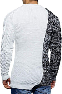 Rugged Men's Sweater – Damian-White Grey-M-State of Style