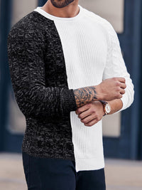 Rugged Men's Sweater – Damian-White Grey-M-State of Style