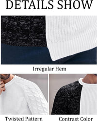 Rugged Men's Sweater – Damian-White Grey-M-State of Style