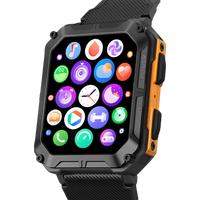 Rugged Smartwatch with Heart Rate Monitor & Step Tracker - EnduranceX-Orange-State of Style