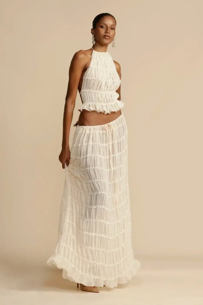 Rugless Chiffon Set – Calysta-White-S-State of Style