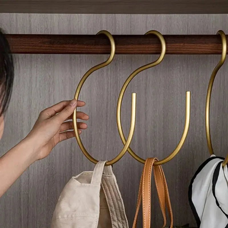 S-shaped Clothes Hangers - FormaS-Gold-State of Style