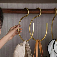 S-shaped Clothes Hangers - FormaS-Gold-State of Style