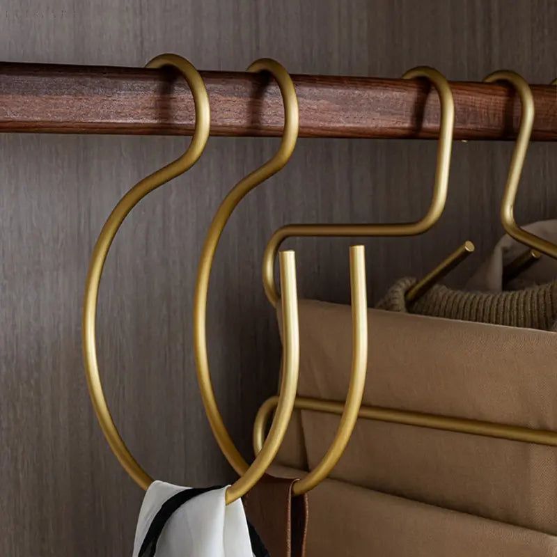 S-shaped Clothes Hangers - FormaS-Gold-State of Style