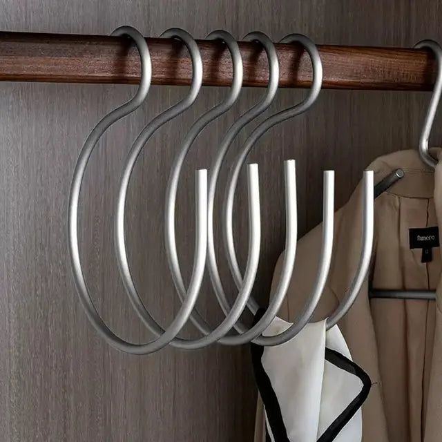 S-shaped Clothes Hangers - FormaS-Silver-State of Style