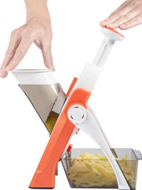 Safe 5-in-1 Vegetable Slicer (1+1 Free) - VeggieChop Pro-Orange-State of Style