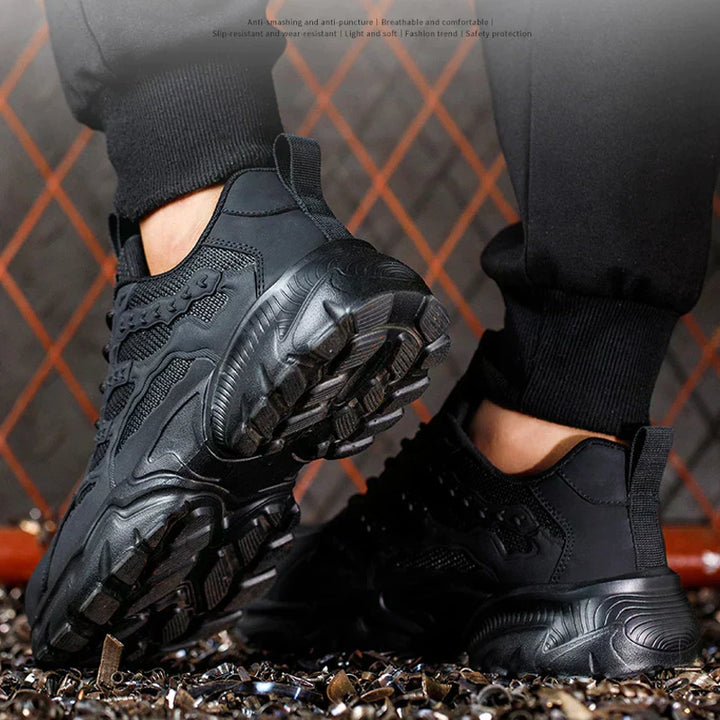 Safety Shoes for Men - TitanGuard-White-5.0-State of Style