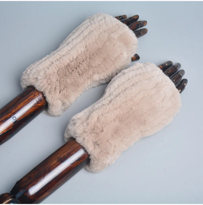 Samantha Fingerless Gloves | Warm and Trendy-Light Khaki-State of Style