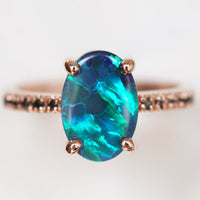 Sapphire and Opal 3-Piece Ring Set - Isabella-51mm-State of Style