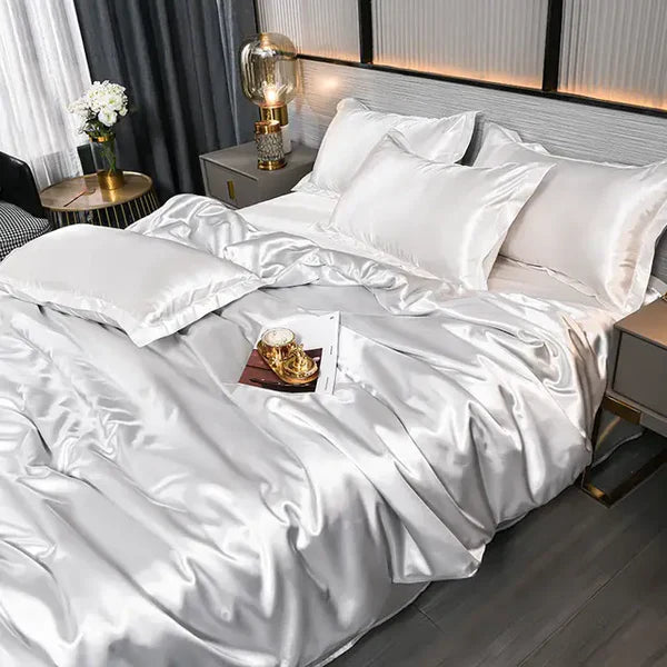 Satin Duvet Cover - Velora-A-1-150X200CM (1.2m Bed)-State of Style