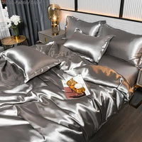 Satin Duvet Cover - Velora-A-1-150X200CM (1.2m Bed)-State of Style