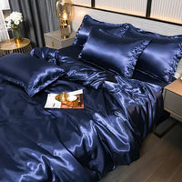Satin Duvet Cover - Velora-A-1-150X200CM (1.2m Bed)-State of Style