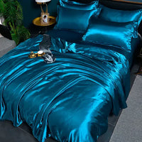 Satin Duvet Cover - Velora-A-10-150X200CM (1.2m Bed)-State of Style