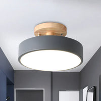 Scandinavian LED Ceiling Lamp - NordWood-Grey-State of Style