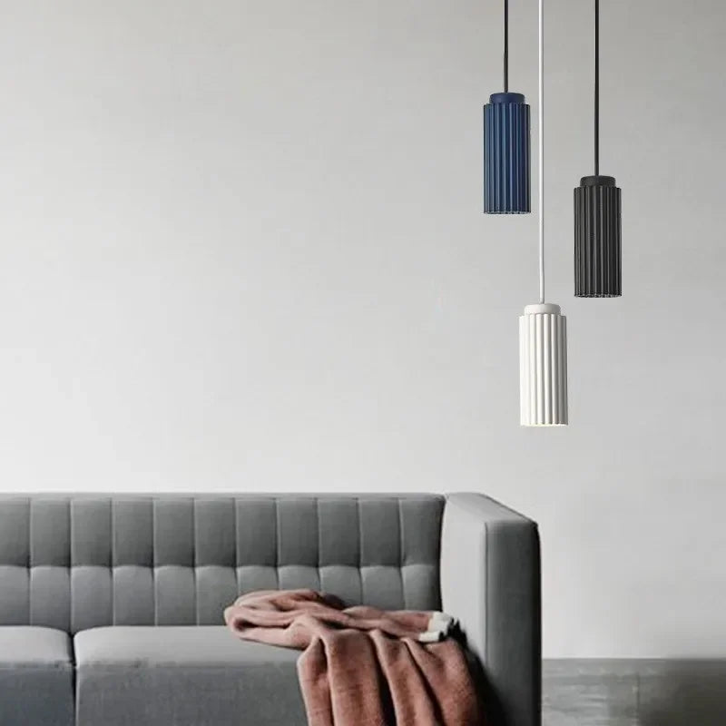 Scandinavian LED pendant lamp - NordicRadiance-Black Blue-Cool White-State of Style