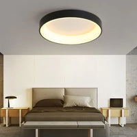 Scandinavian Round LED Ceiling Lamps - NordicGlow-White-Cold White-30CM-State of Style