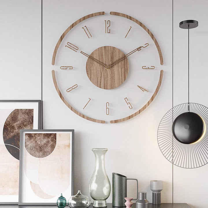 Scandinavian Style Wooden Wall Clock - WoodWave-Design No. 1-State of Style