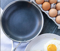 Scratch-Resistant Stainless Steel Frypan with Non-Stick Coating - ProCook Elite-State of Style