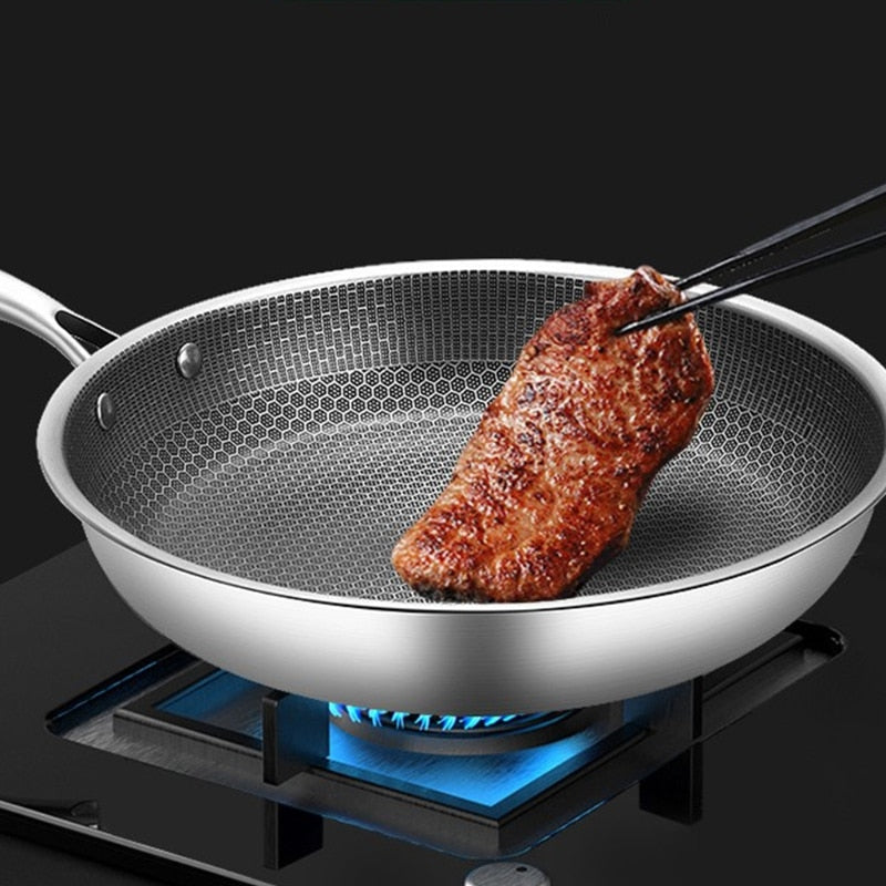 Scratch-Resistant Stainless Steel Frypan with Non-Stick Coating - ProCook Elite-State of Style