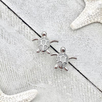 Sea Turtle Earrings made of Opal and Silver - Elena-White-State of Style