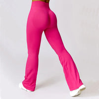 Seamless Flared Yoga Legging - Elara-Black-S-State of Style