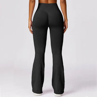 Seamless Flared Yoga Legging - Elara-Black-S-State of Style