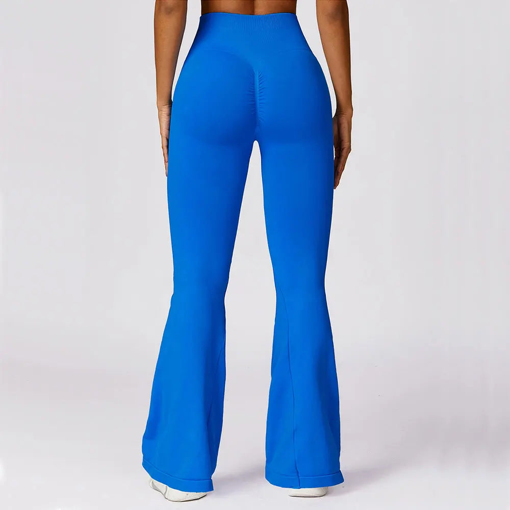 Seamless Flared Yoga Legging - Elara-Black-S-State of Style