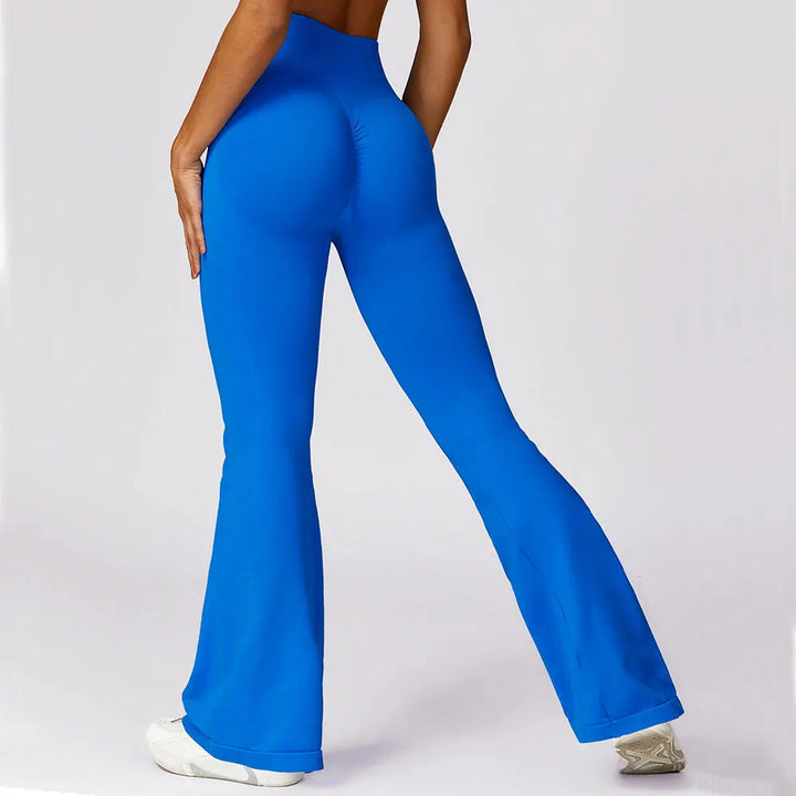 Seamless Flared Yoga Legging - Elara-Black-S-State of Style