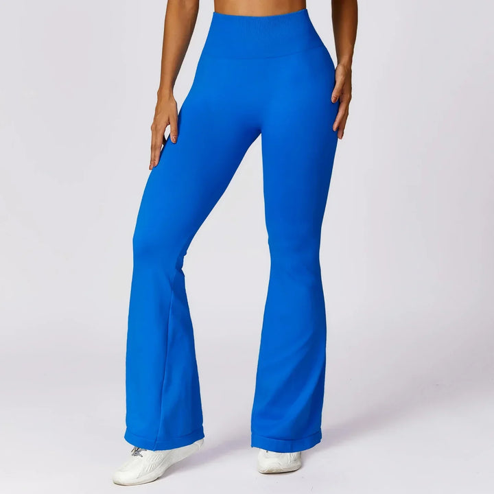 Seamless Flared Yoga Legging - Elara-Blue-S-State of Style