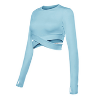 Seamless Pilates & Yoga Top - Sophia-Light Blue-S-State of Style
