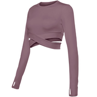 Seamless Pilates & Yoga Top - Sophia-Taupe-S-State of Style