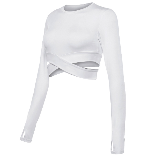 Seamless Pilates & Yoga Top - Sophia-White-S-State of Style