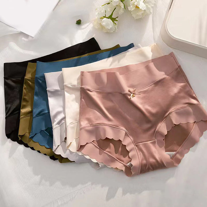 Seamless Satin Ladies' Briefs - Emliy-5+5 FREE! (10-Pack)-Mix Colours-M (40-60kg)-State of Style