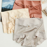 Seamless Satin Women's Briefs - Emily-Beige-5+5 FREE! (10-Pack)-M (40-60kg)-State of Style