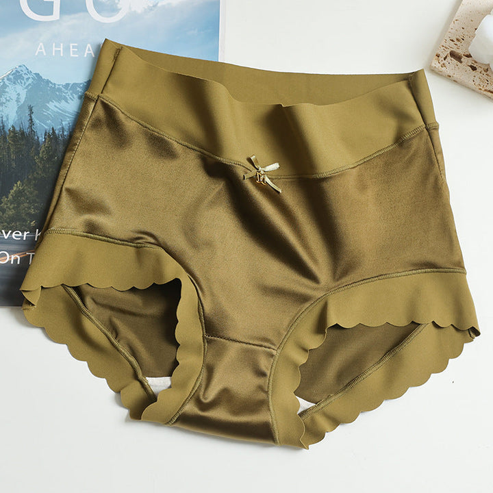 Seamless Satin Women's Briefs - Emily-Green-5+5 FREE! (10-Pack)-M (40-60kg)-State of Style