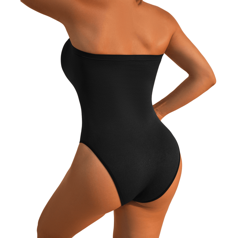 Seamless Strapless Shaping Bodysuit with Brief – Élise-S-State of Style