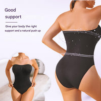 Seamless Strapless Shaping Bodysuit with Brief – Élise-S-State of Style