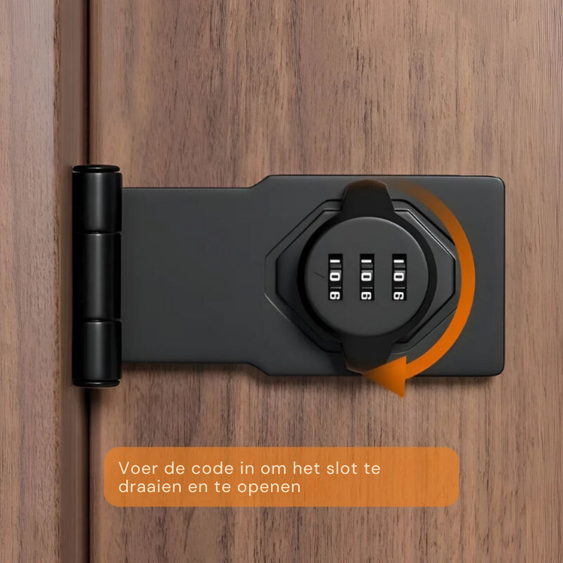 SecureCode - Keyless Combination Lock-Black-State of Style