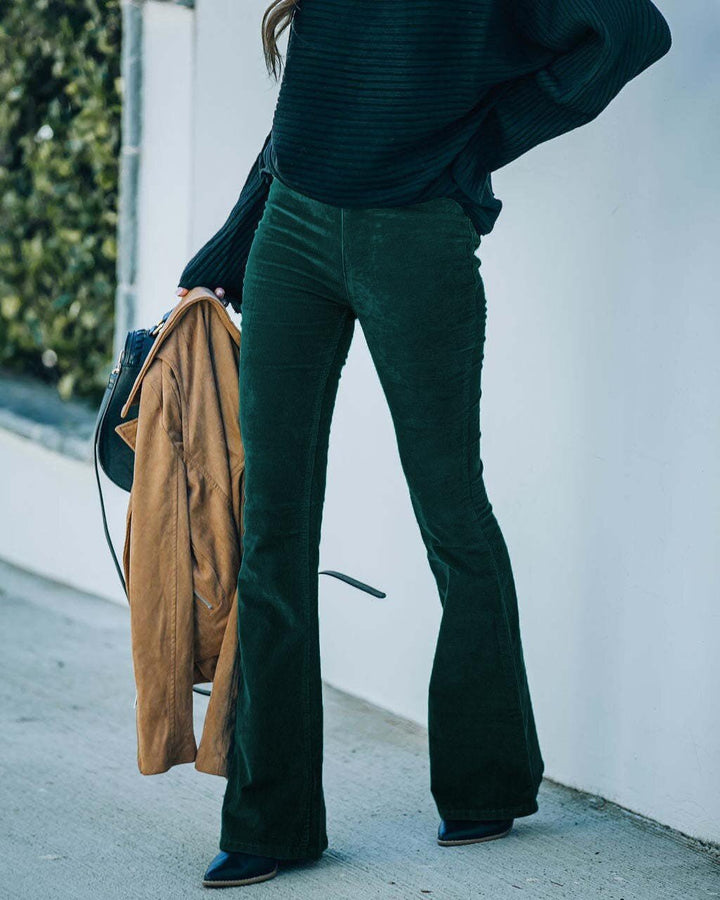 Flared Trousers with Stretch – Noelle