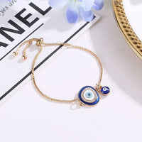 Selene Evil Eye Bracelet in Ethno Style-Dark Blue-State of Style