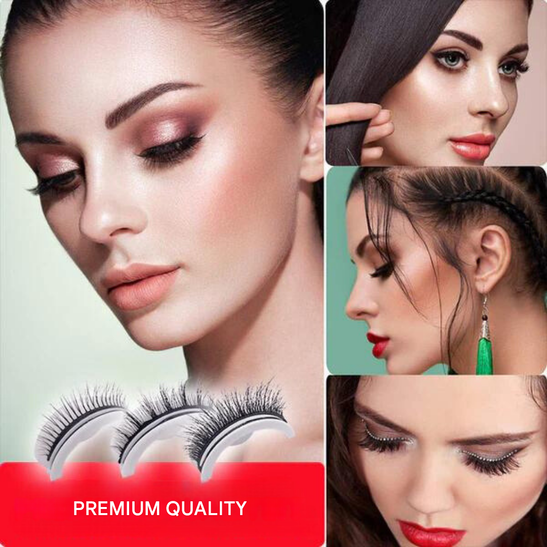 Self-Adhesive Eyelashes - LuxeLash-1 pair-Natural-State of Style
