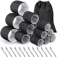 Self-adhesive Hair Rollers Set – Multicoloured Curling Pins-Black-State of Style