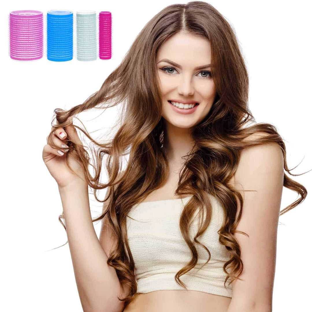 Self-adhesive Hair Rollers Set – Multicoloured Curling Pins-Multicolour A-State of Style