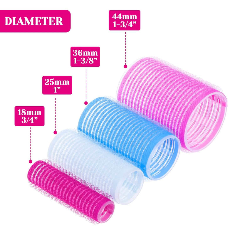 Self-adhesive Hair Rollers Set – Multicoloured Curling Pins-Multicolour A-State of Style