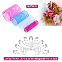 Self-adhesive Hair Rollers Set – Multicoloured Curling Pins-Multicolour A-State of Style