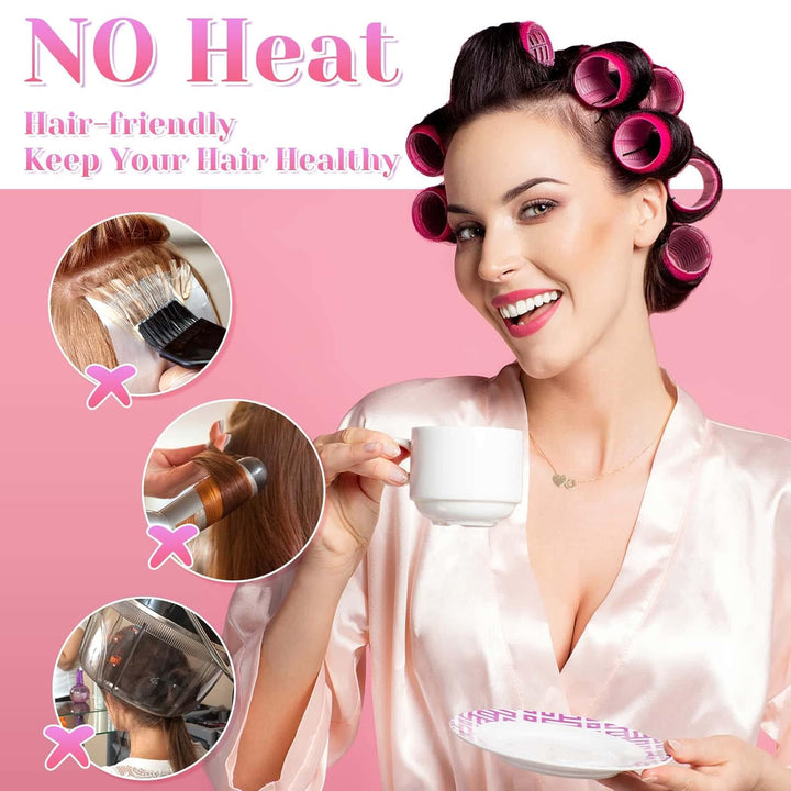 Self-adhesive Hair Rollers Set – Multicoloured Curling Pins-Multicolour A-State of Style