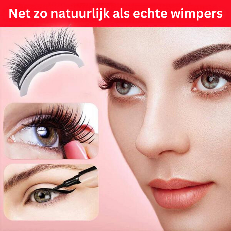 Self-Adhesive Lashes - LuxeLash-1 Pair-Natural-State of Style