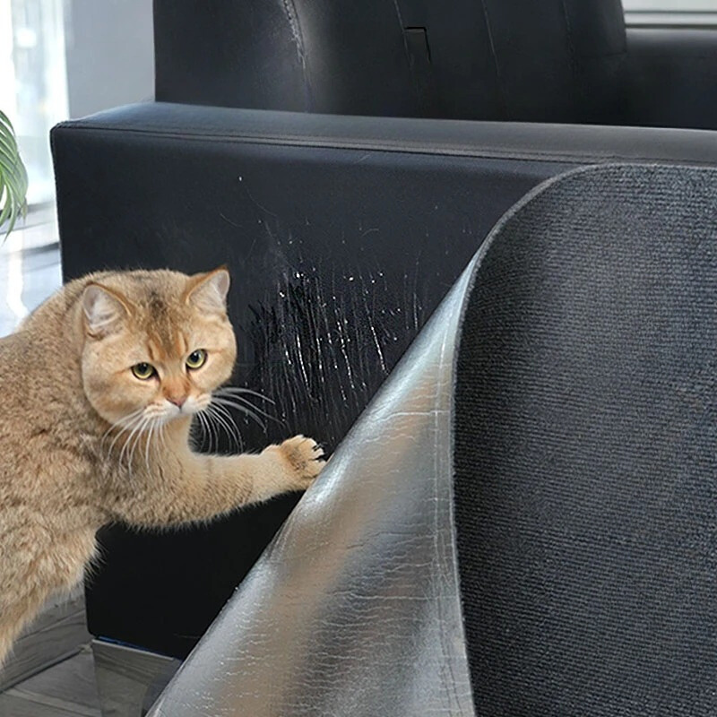 Self-Adhesive Scratching Mat for Cats (Buy 2, Get 1 Free) – ScratchStop-Gray (Buy 2 get 1 Free)-30x30cm-State of Style