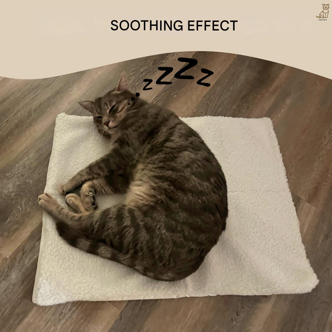 Self-Heating Cat Mat - WarmPurr™-Snow White - 60 cm × 45 cm-State of Style